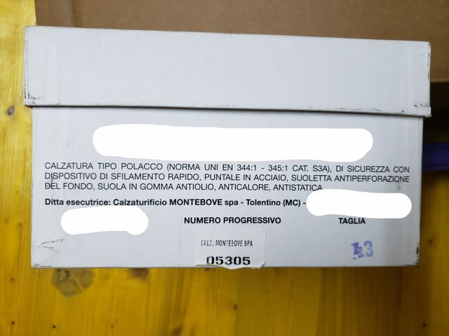 🎁 Scarpe antinfortunistiche