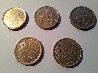 Monedas 5 pesetas variadas