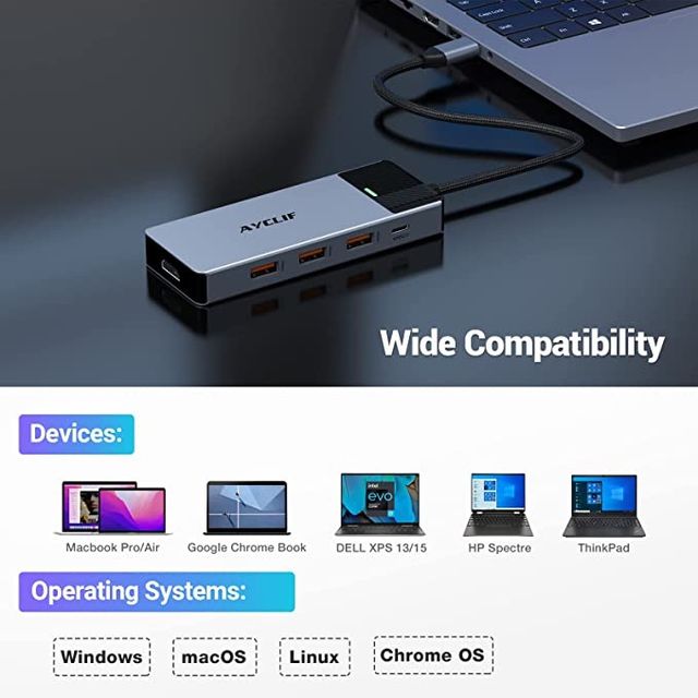 USB C Hub, 5 en 1 USB 3.2 SIN ESTRENAR