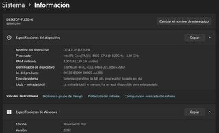 PC Torre Gamming i5/8GB/SSD+HDD/Geforce GTX750TI