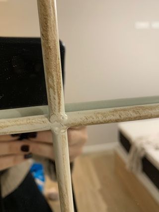 Espejo metal crema envejecido 110x65