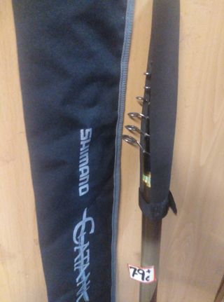 PESCA, CAÑA PESCA DE PULSO-0- CON CAJÓN - NUEVA.
