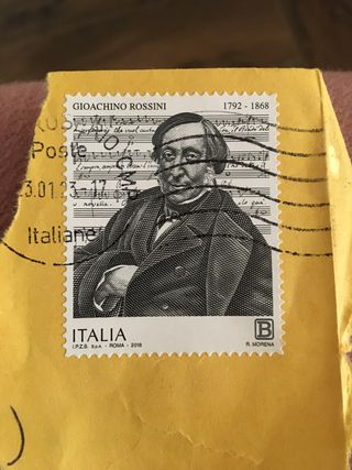 Francobollo Gioacchino Rossini