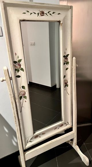 Antigüedad-Espejo de pie