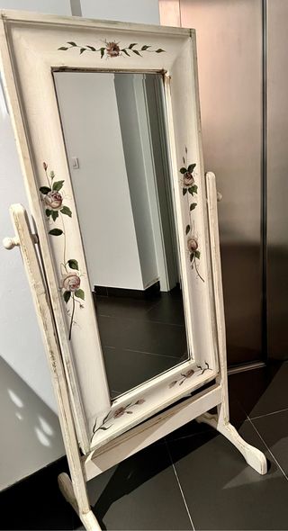 Antigüedad-Espejo de pie