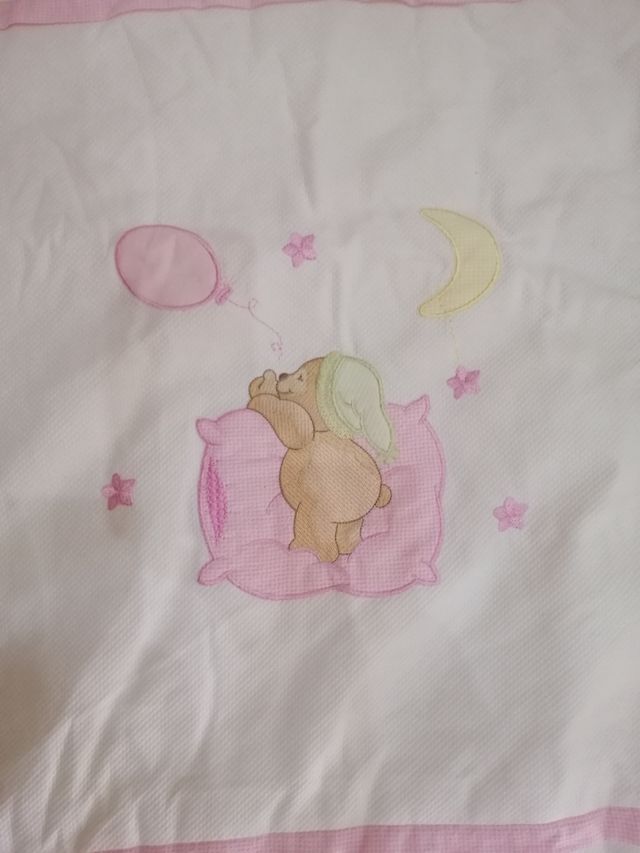 Copripiumino e cuscino in piqué per culla