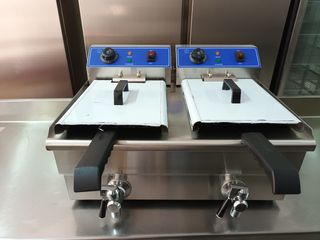 Freidora electrónica de 8+8 industrial