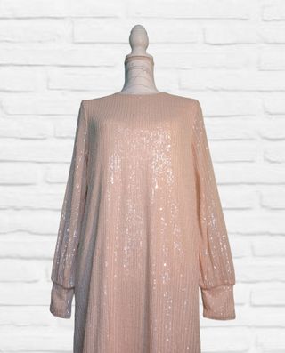 Vestido nude fiesta H&M Talla S/M