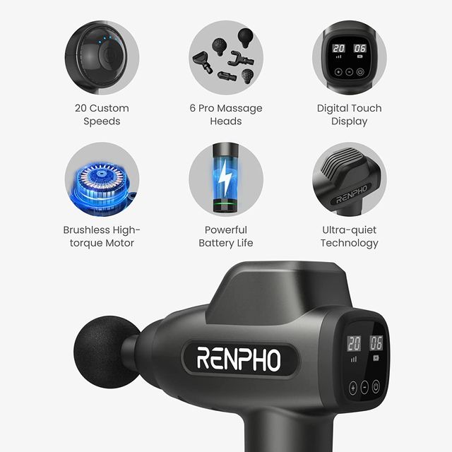 Pistola de masaje muscular