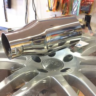 🔵Redonda 102mm Recta Cola de Escape Acero Inox.