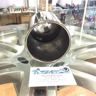 🔵Redonda 102mm Recta Cola de Escape Acero Inox.