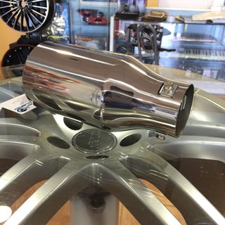 🔵Redonda 102mm Recta Cola de Escape Acero Inox.