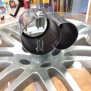 🔵Redonda 100mm Cola de Escape de Acero Inoxidable