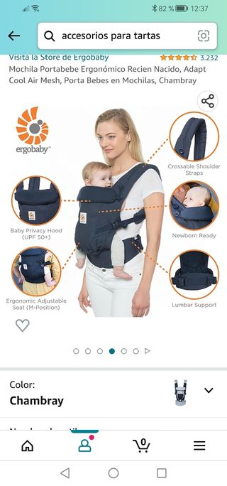 Mochila porta bebé ergobaby