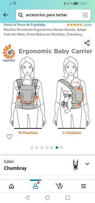 Mochila porta bebé ergobaby