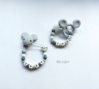 Chupetero + sonajero