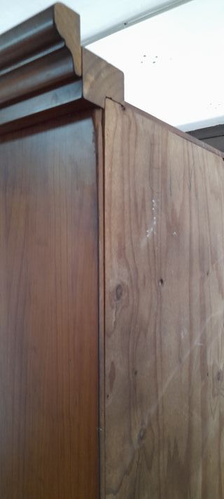 Librería maciza de roble 5 baldas con cajonera