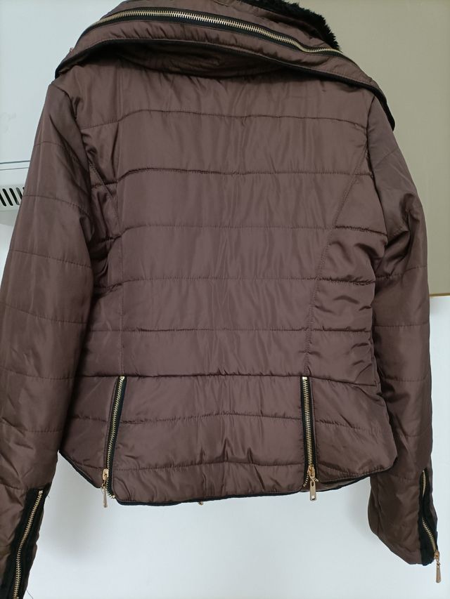 chaqueta, cazadora marron