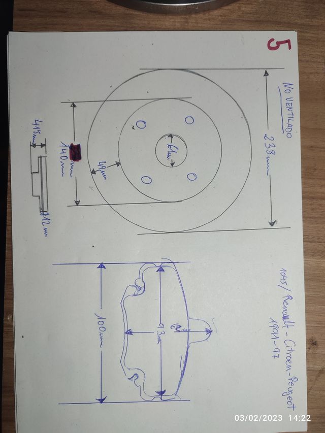 kit frenos galfer renault-citroen-peugeot
