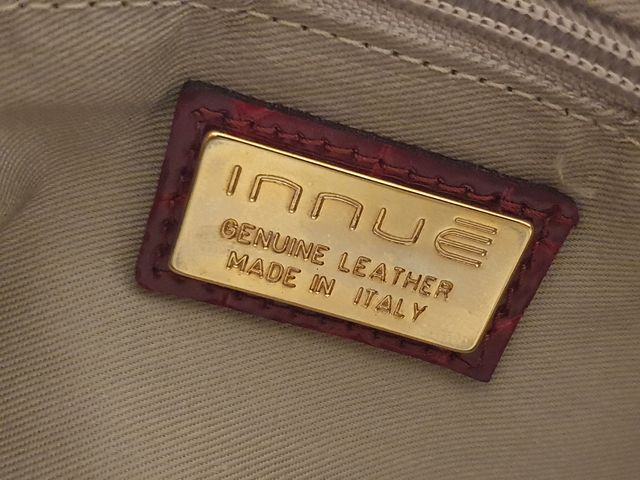 Elegante bolso de piel Innué, Made in Italy
