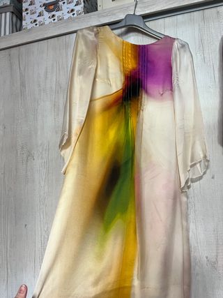 Conjunto de vestido y abrigo de fiesta