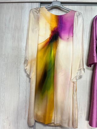 Conjunto de vestido y abrigo de fiesta