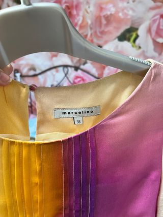 Conjunto de vestido y abrigo de fiesta