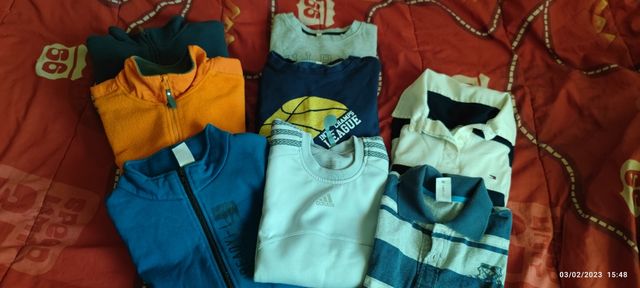 Lote 8 sudaderas 10 años