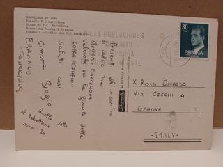 2 cartoline estadio di Barcelona