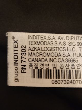 Chaqueta plumas Zara