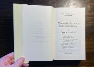 Manual de literatura hispanoamericana. I y II