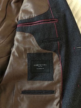 Traje chaqueta Cortefiel - Gris oscuro - 54/48