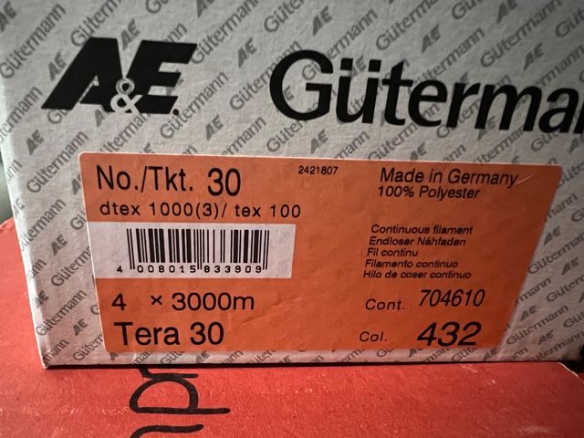 4 bobinas hilo gutermann