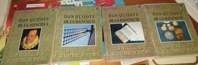 4 libros de Don Quijote de la Mancha