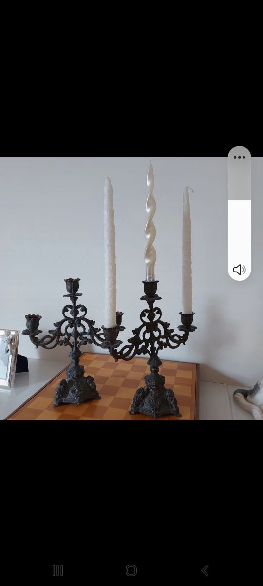 candelabri in bronzo