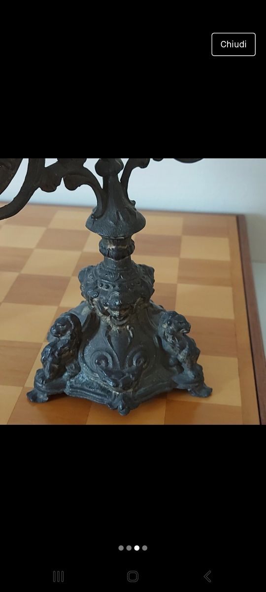 candelabri in bronzo