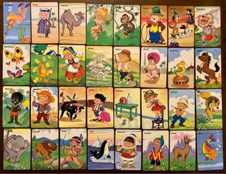 Baraja COMPLETA 'Parejas del Mundo' años 70'