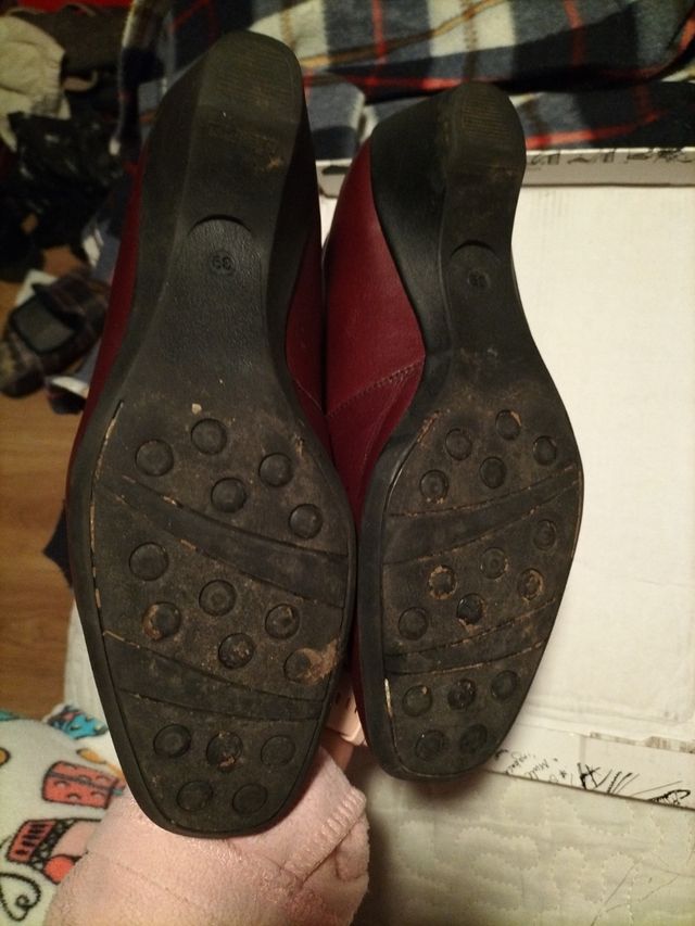 zapatos de piel. talla 39. color marron