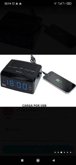Radio Reloj Despertador TM Electron