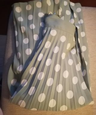 Saia plissada com bolas da Mango