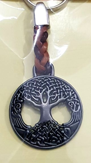 LLAVERO CUERO ZAMAK ARBOL DE LA VIDA