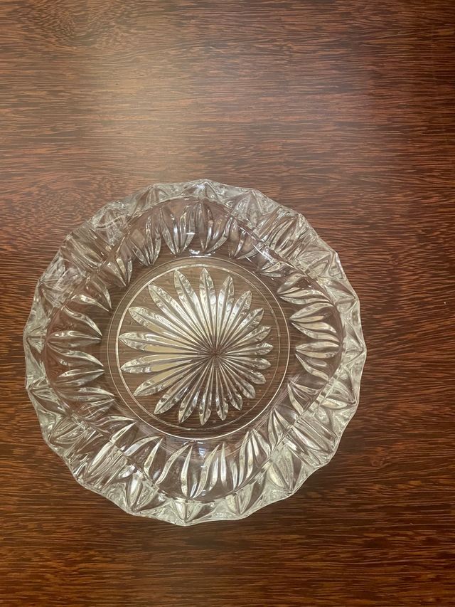 Cenicero de cristal/ vacía bolsillos