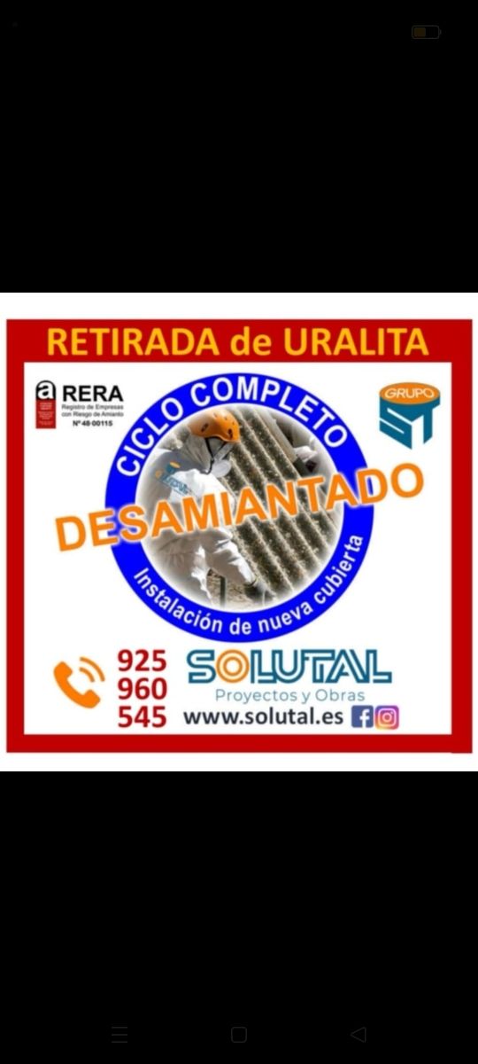 Rimozione dell'amianto con uralite