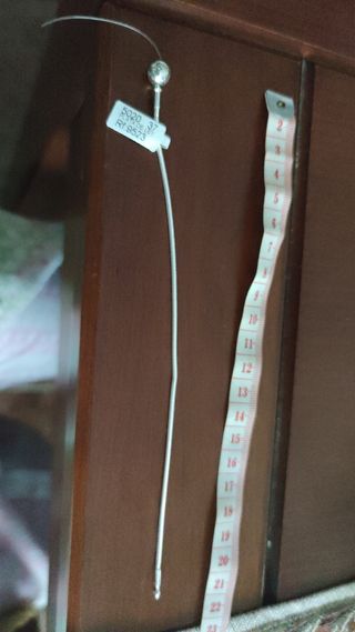 Pulsera semirrigida muy fina de plata S925 mls. 