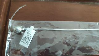Pulsera semirrigida muy fina de plata S925 mls. 