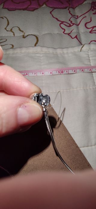 Pulsera semirrigida muy fina de plata S925 mls. 