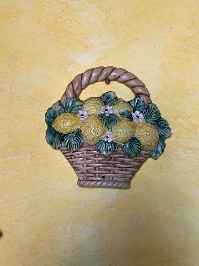 Formella forma cesto di limoni