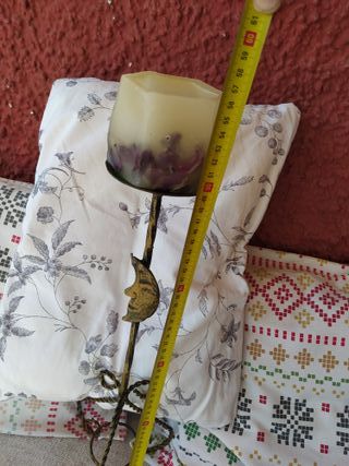 Portacandele in ferro battuto