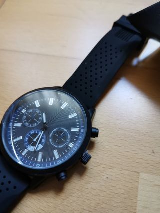Reloj hombre negro analógico 