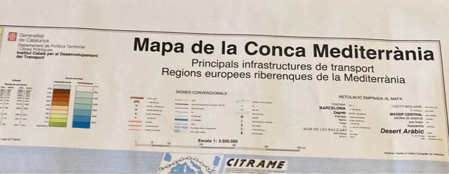 Mapa grande de colegio la cuenca mediterranea.